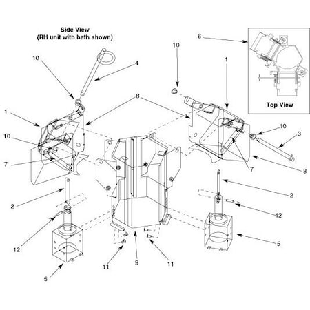 Follett Dsp Mech Rh Bath U155 PD502448